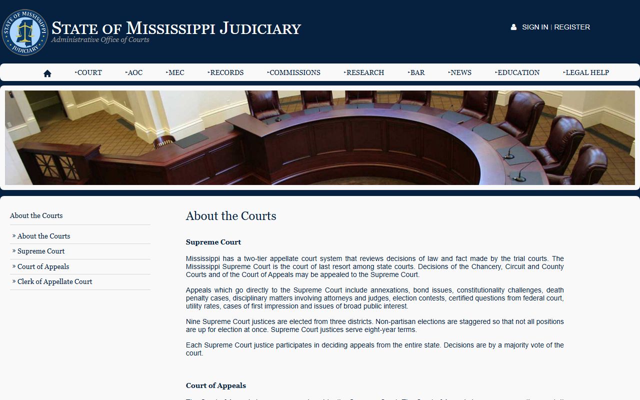 Covington County court records and the Mississippi court structure overview