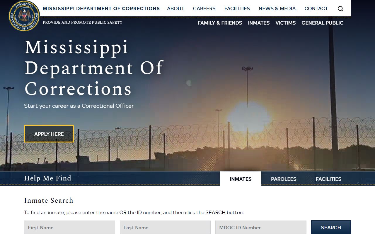 Covington County inmate records and the MDOC inmate search page