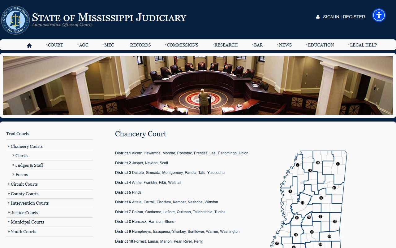 Covington County probate records and Mississippi Chancery Court information