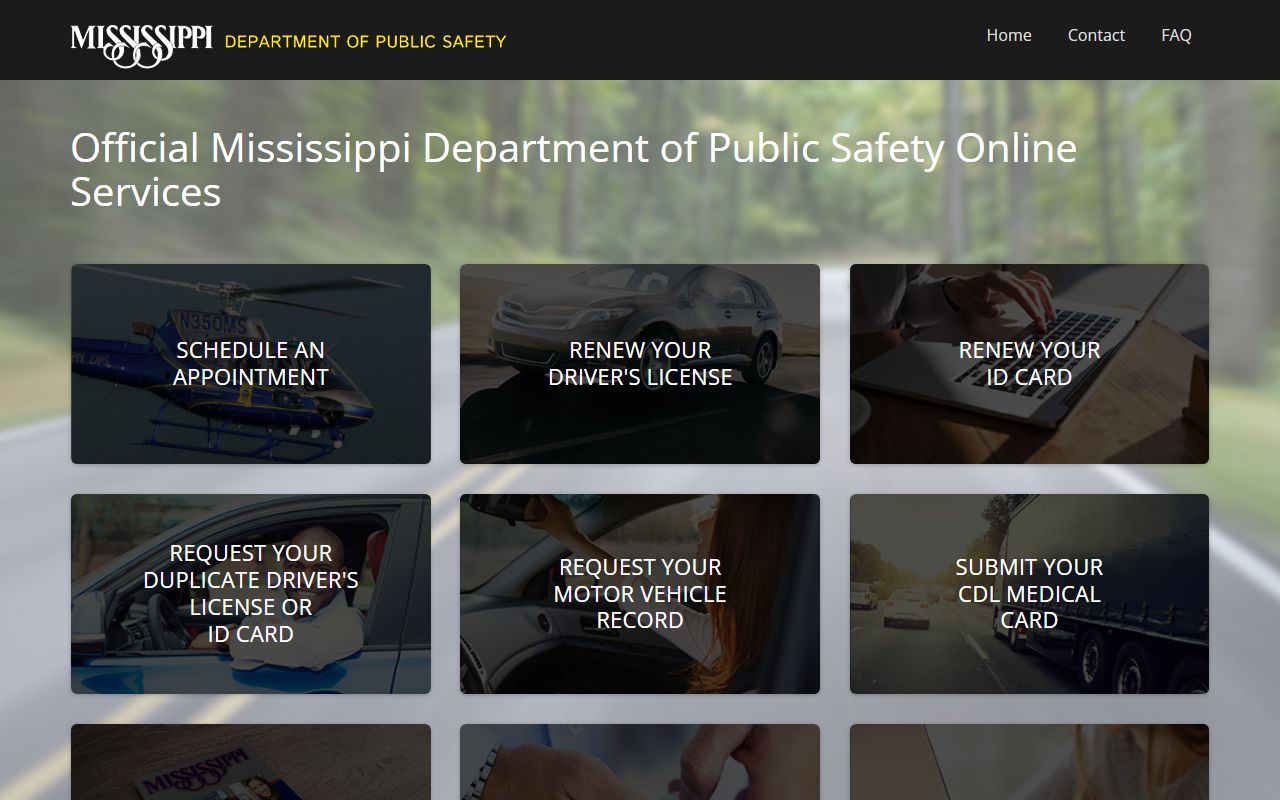 Covington County traffic court records and the Mississippi DPS driver self-service portal